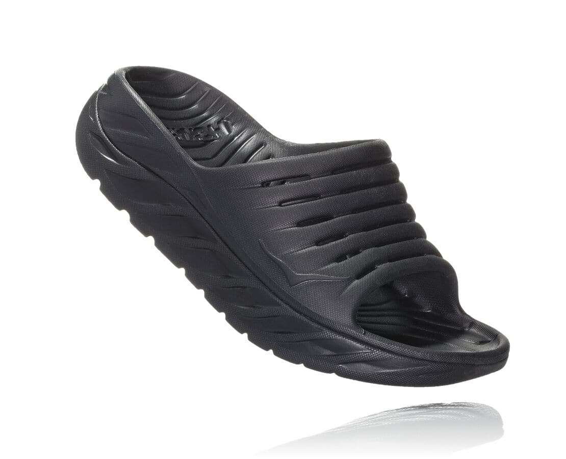 Hoka One One Ora Recovery Slide South Africa - Womens Recovery Sandals - Black,KWYNI-8469